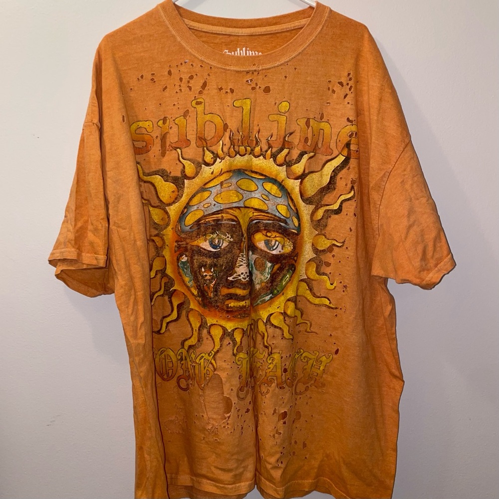 Sublime distressed oversized tee